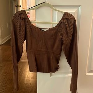 Design History Sweatheart Sweater